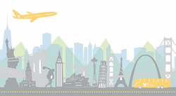 Patricia Maldonado Moon Illustration travel 4 teams cities