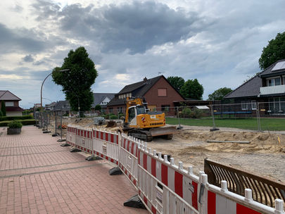Baustelle in der Bahnhofstraße in Bösel wird erweitert