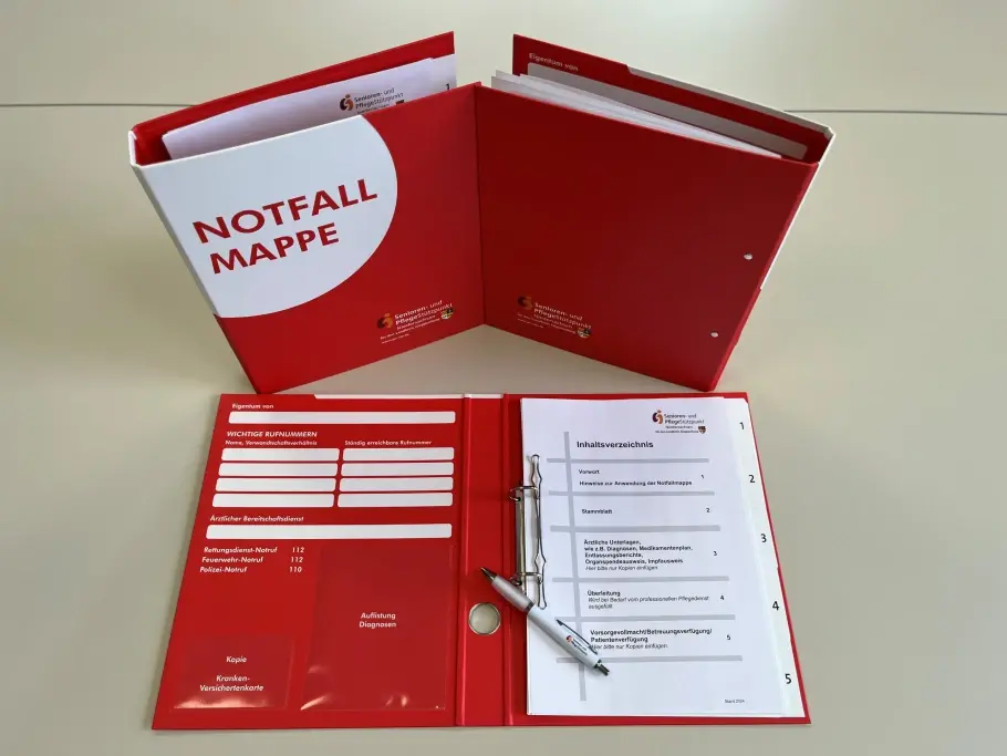 Wegen der hohen Nachfrage gibt es nun eine neue Auflage der Notfallmappe. Quelle: Landkreis Cloppenburg