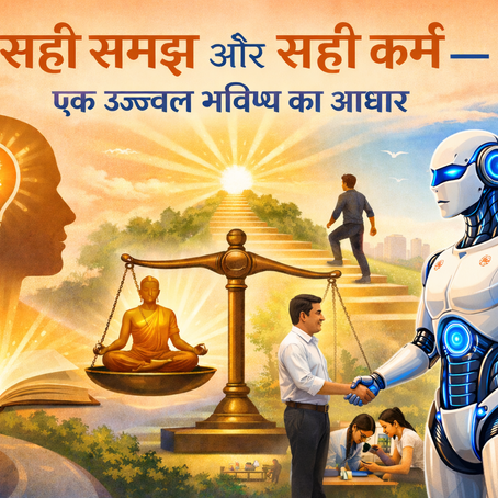 सही समझ और सही कर्म—एक उज्ज्वल भविष्य का आधार