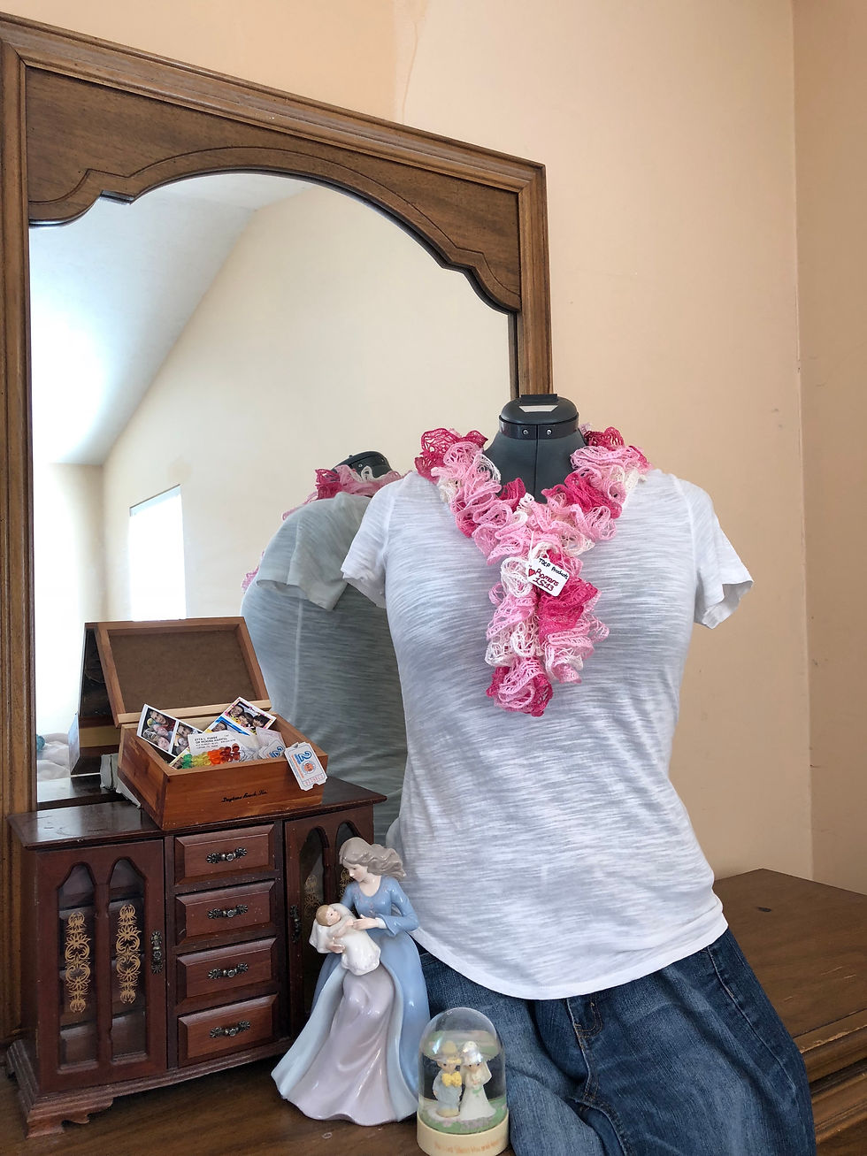 Thumbnail: Joyful Rose Blush Sashay Scarf