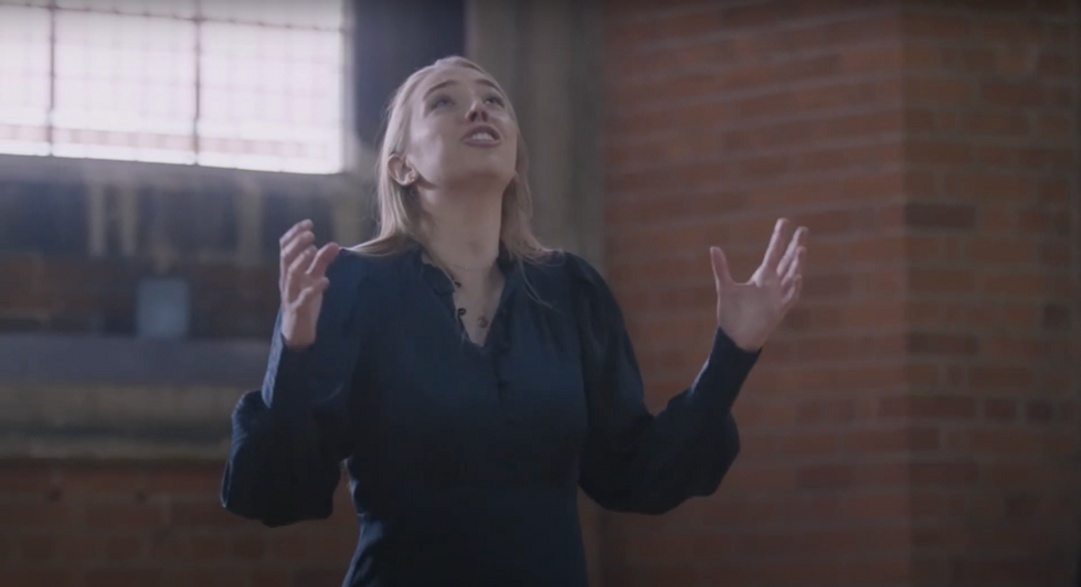 Elizabeth Colwell as Silvia in The Two Gentlemen of Verona directed by James Kerr