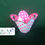 Miniatura: flor cup cake pentagonal fluo