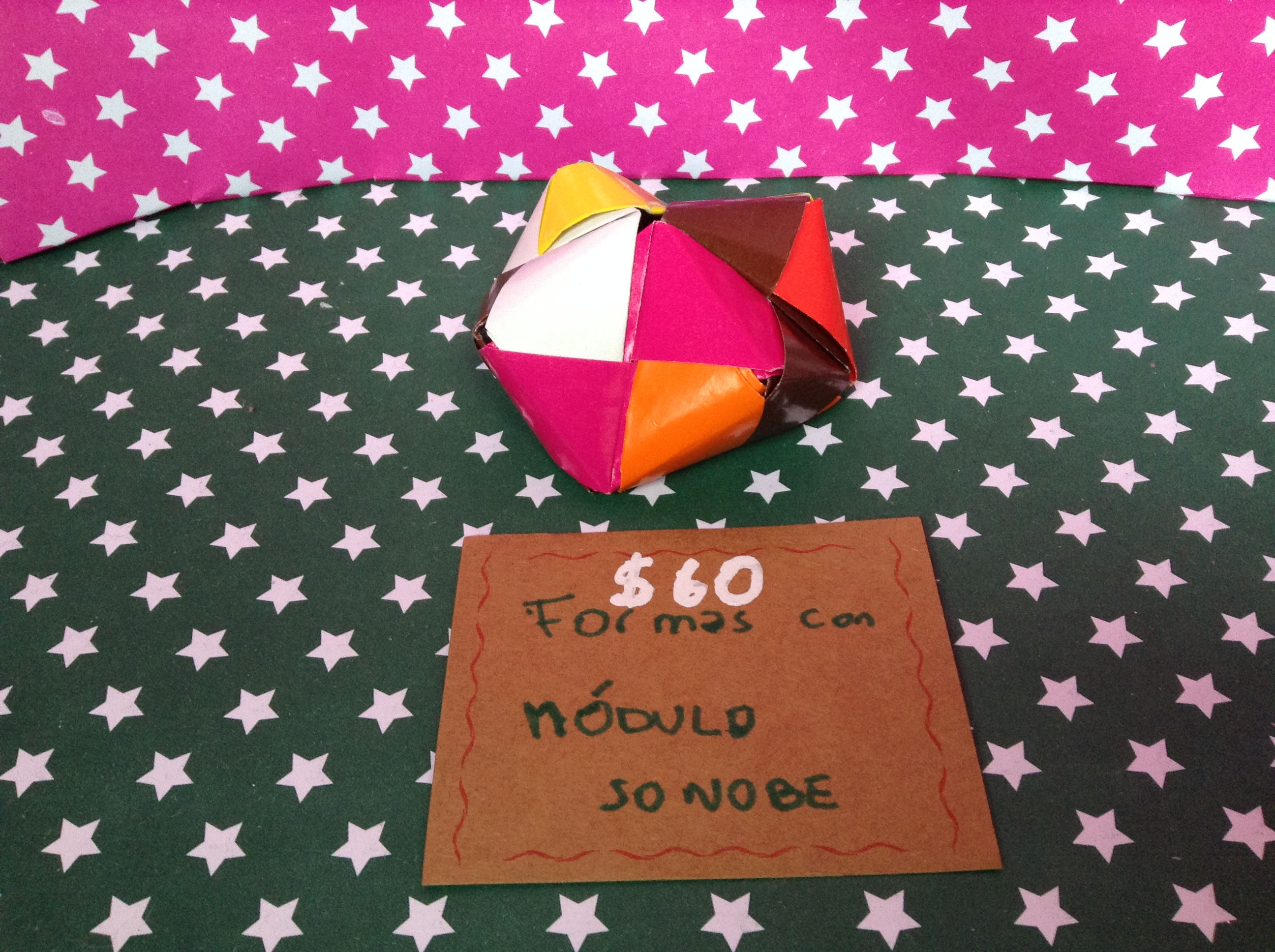 formas sonobe cajita 4 puntas