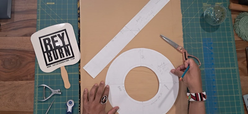 Making a custom fit beret in partnership with The Reyburn School of Apparel Patternmaking and Sewing with Reyburn Brown