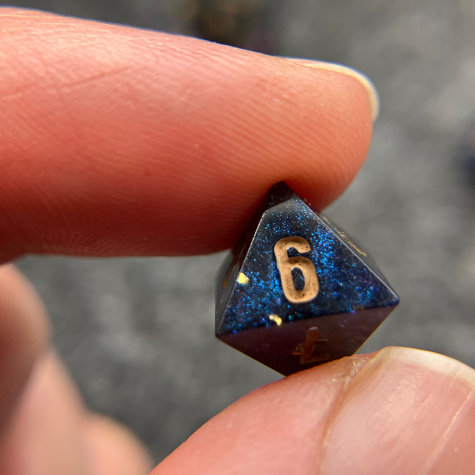 Thumbnail: Night sky mini dice set