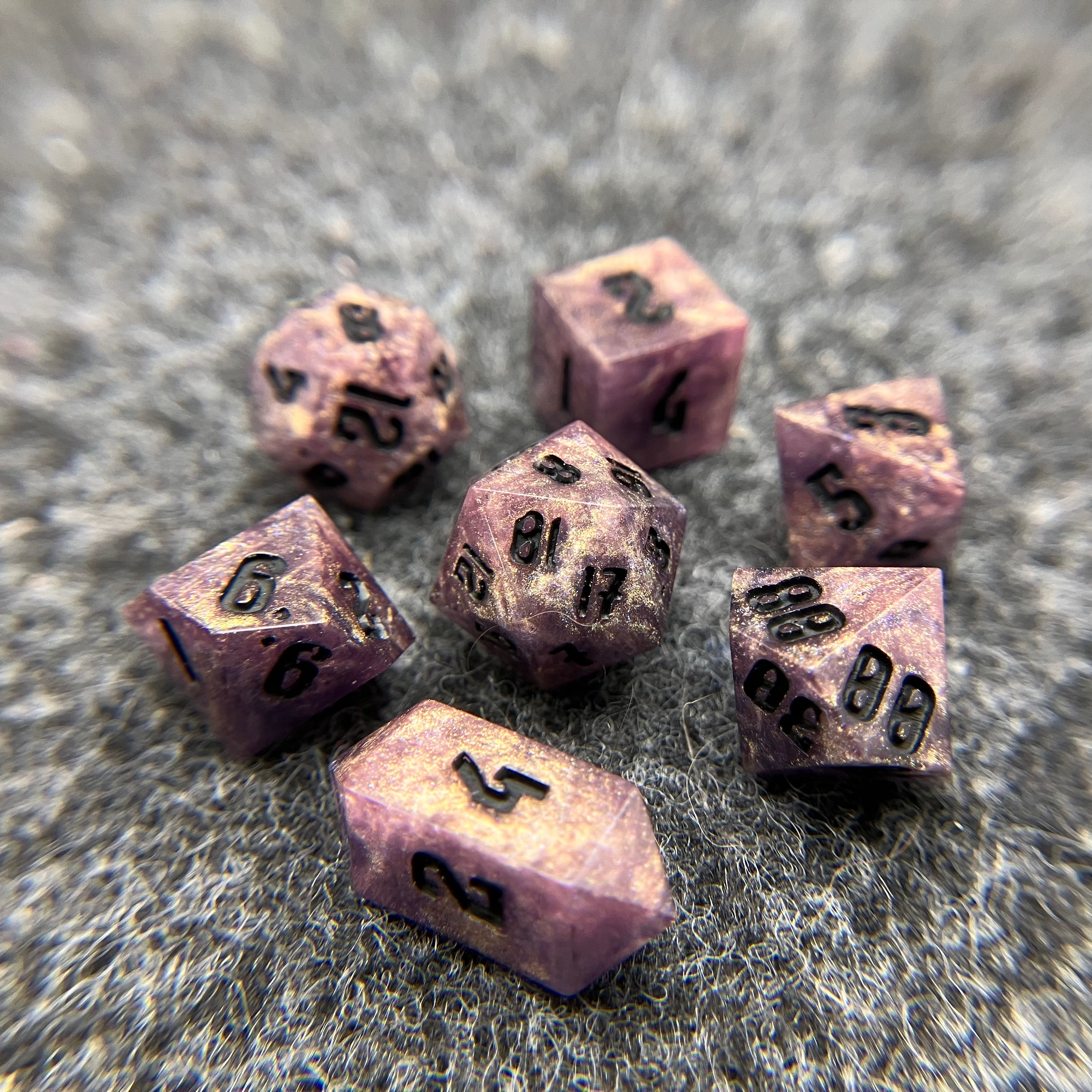 Mottle mini dice set