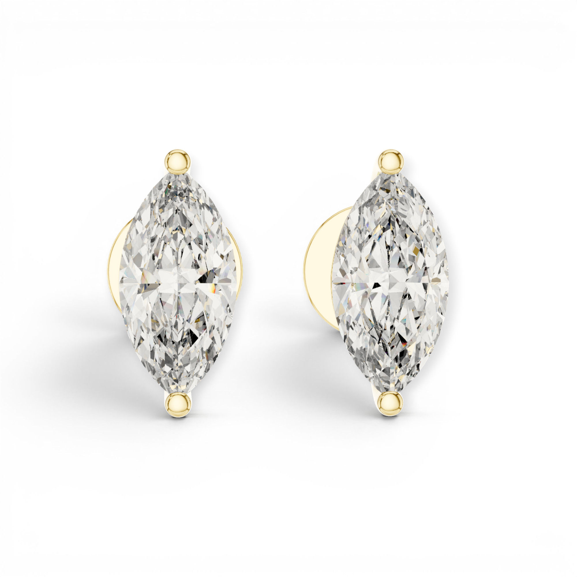 1.50ct Marquise Diamond Stud Earrings