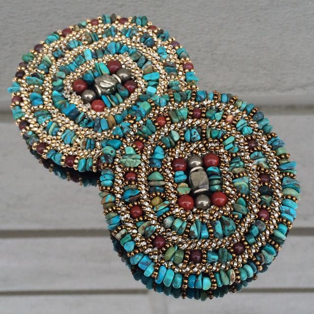 Thumbnail: Tibetan Turquoise brooch
