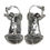 Miniatura: Dolce & Gabbana Silver Crystals High Heels Sandals Shoes