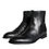 Miniatura: Dolce & Gabbana Black Calf Leather Men Ankle Boots Men Shoes