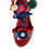 Miniatura: Dolce & Gabbana Multicolor Pom Pom Fur Wrap Sandals Shoes
