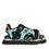 Miniatura: Dolce & Gabbana Multicolor Patchwork Slides Sandals Men Shoes