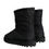 Miniatura: Dolce & Gabbana Black Nylon Padded Mid Calf Men Boots Shoes