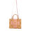 Miniatura: Versace Pink Yellow Baroque Fabric Leather Shopping Tote Bag