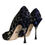 Miniatura: Dolce & Gabbana Violet Leopard Lurex High Heels Pumps Shoes