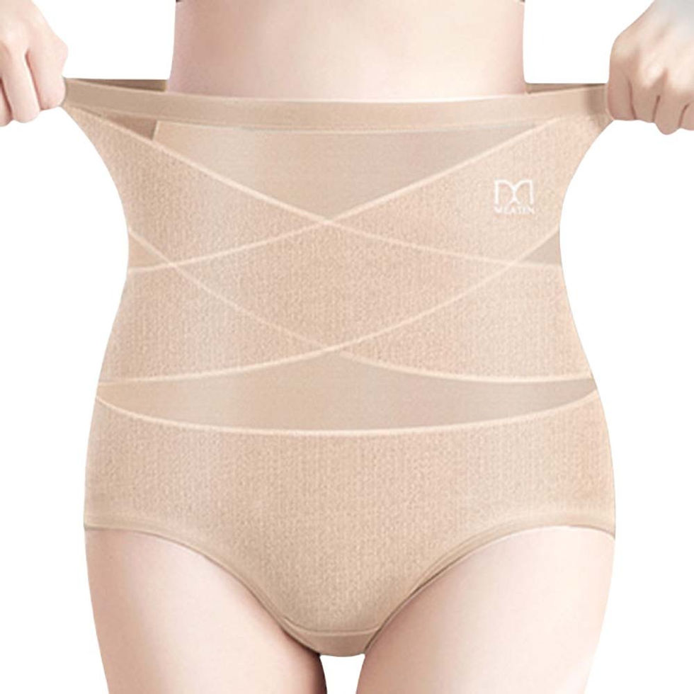 Thumbnail: High Waist Postpartum Body Shaper Shapewear Cotton Seamless Underpants Large Siz