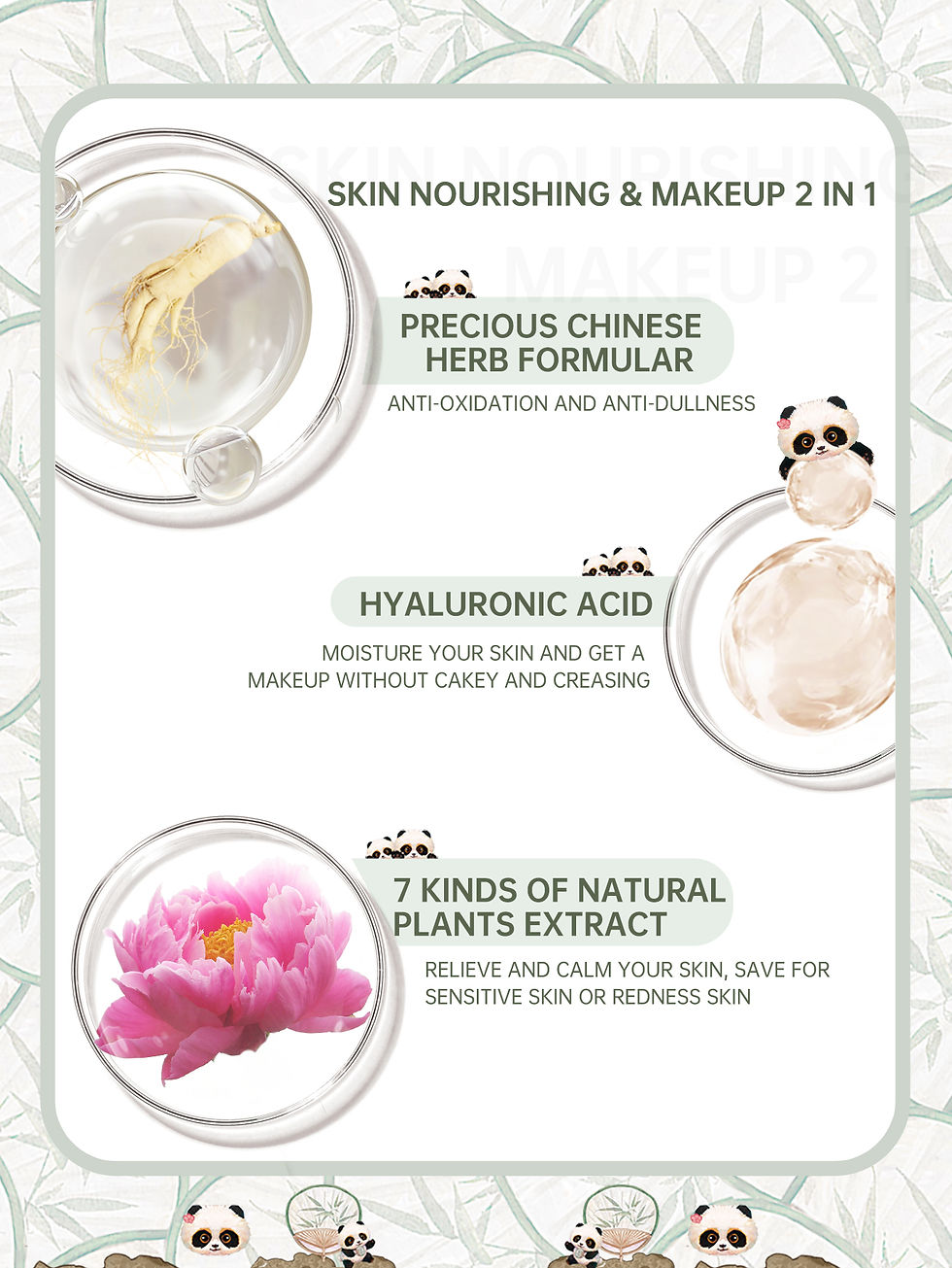 Thumbnail: CATKIN Makeup Panda Land Full Coverage Cushion Foundation Breathable Hydrating N