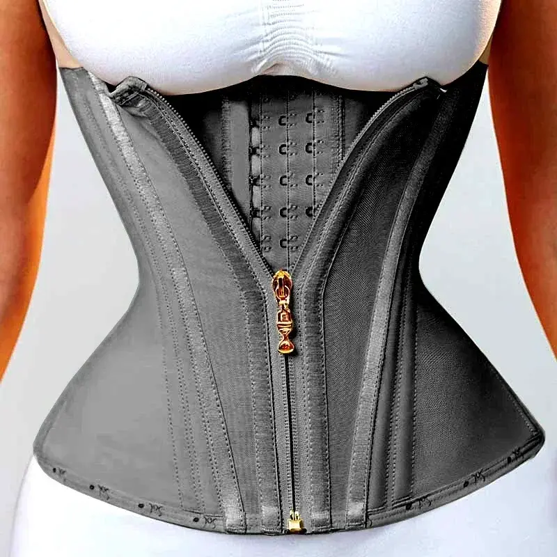 Thumbnail: Fajas Colombianas Girdles Double Compression Vest Top Waist Trainer Corset with 