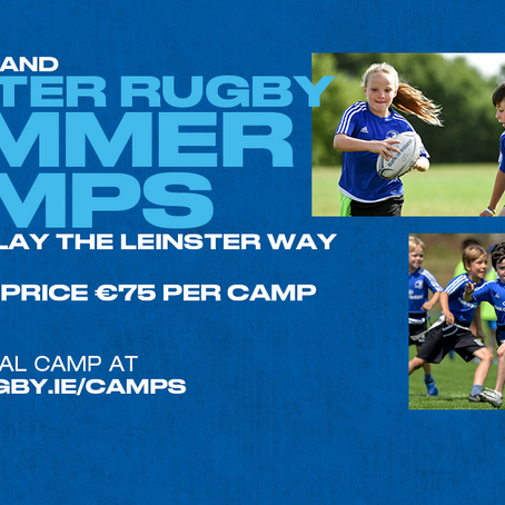 BOI Leinster Rugby Summer Camp Returns in August