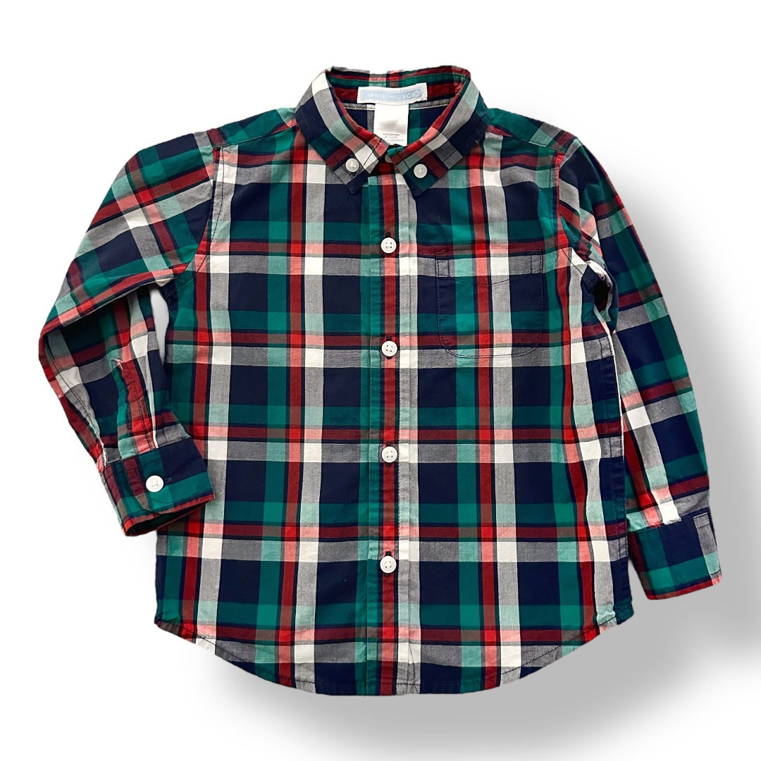 Janie & Jack | Plaid Toddler Button Down Shirt (18-24 mos)