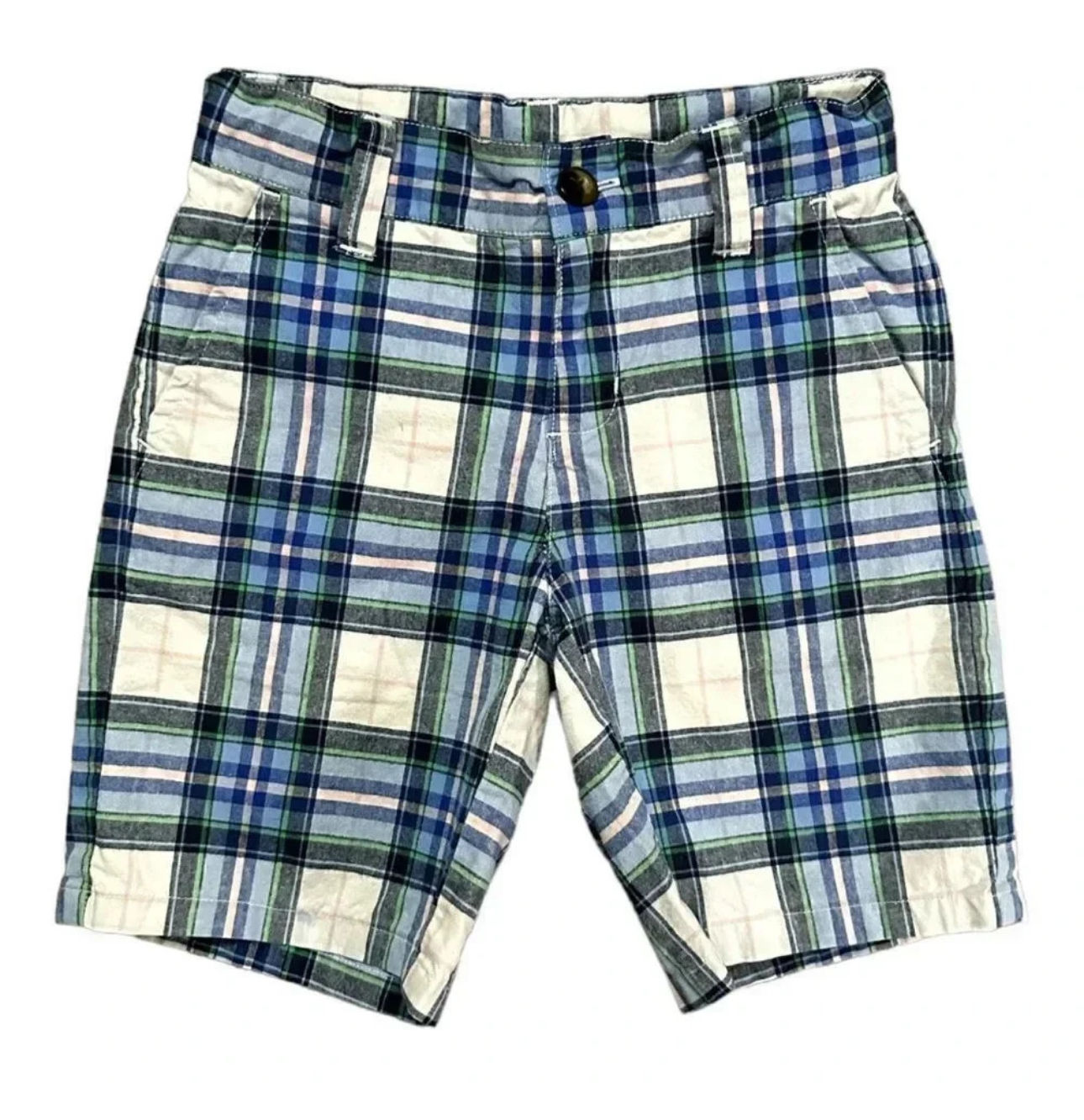 Janie & Jack | Plaid Cotton Shorts (4)