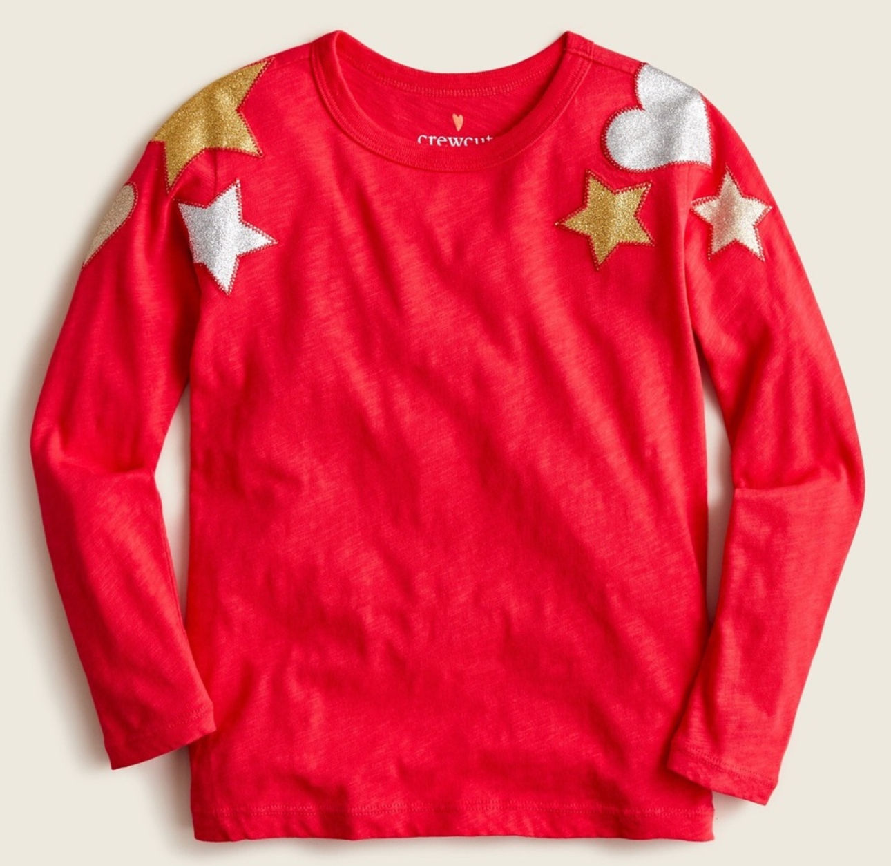Crewcuts | Metalic Patch Long Sleeve Tee (M)