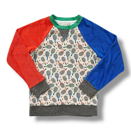 みぃ Miki Miette | Colorblock Terry Tennis Pullover (6 yrs) | the