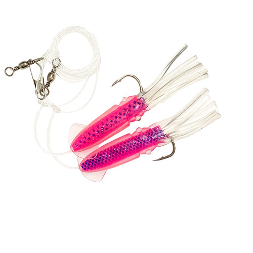 Ling Cod Squid Rigs Pink | Sanhu Tackle