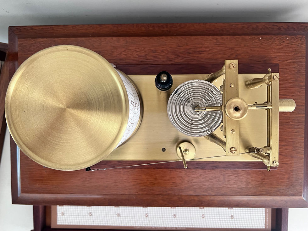 Thumbnail: Excellent Modern Barograph  Russell Scientific