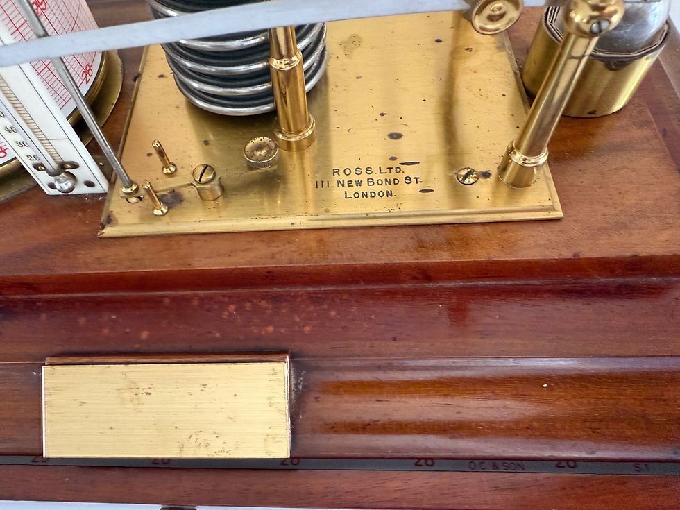 Thumbnail: Walnut Barograph by Ross, London.