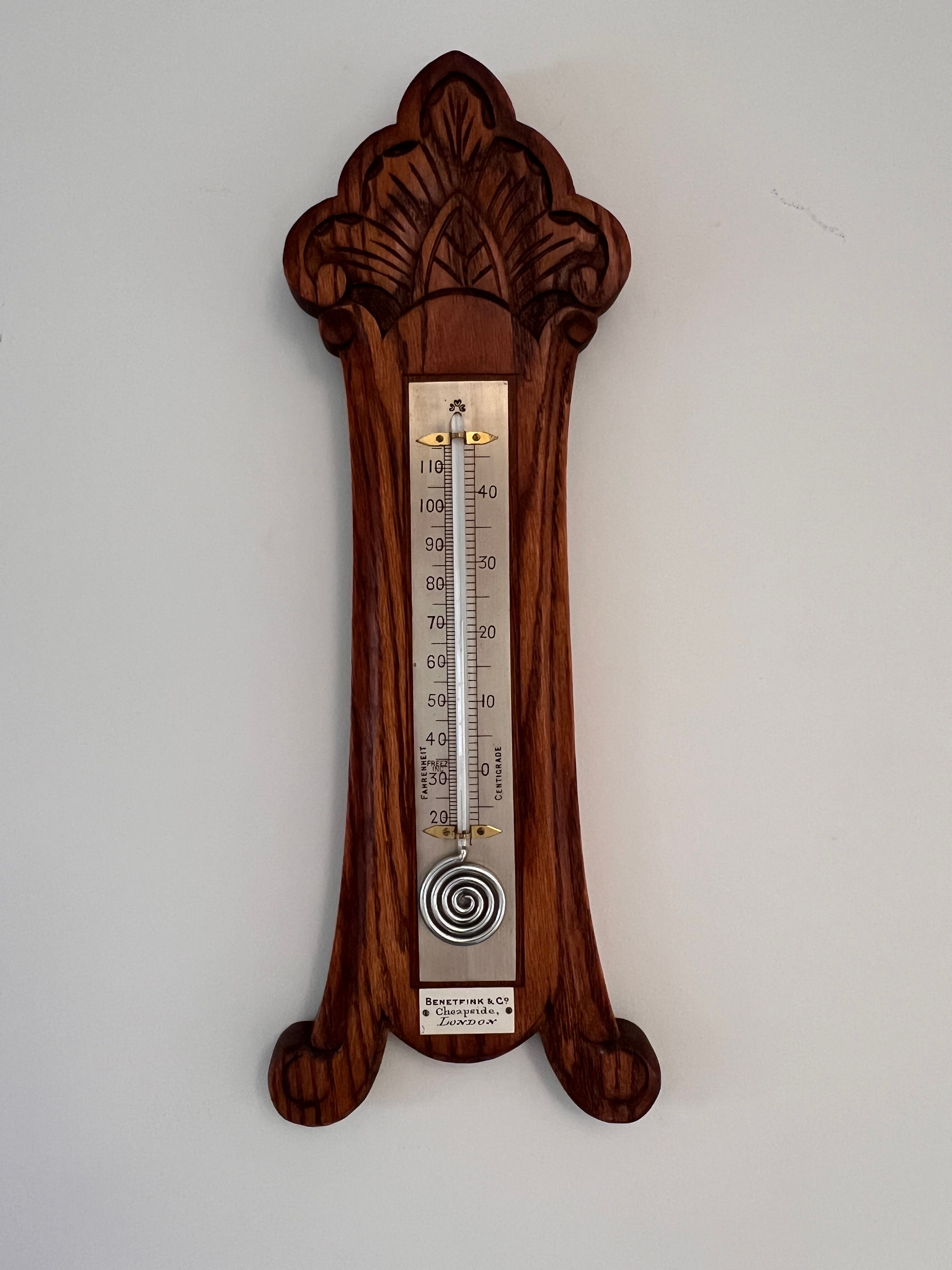 Victorian Spiral Thermometer.