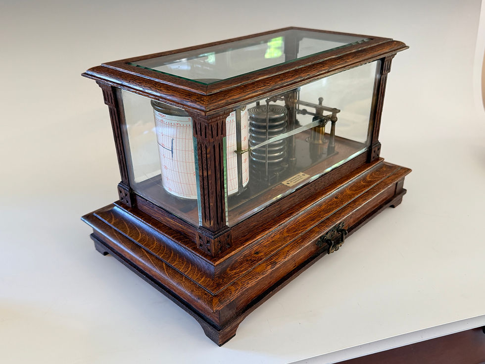 Thumbnail: Ornate Edwardian Barograph, Chadburns Liverpool