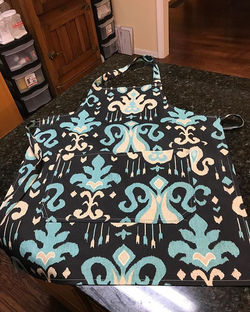 I couldn’t find an apron I liked so I made my own