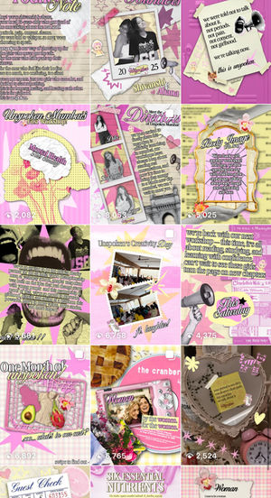 social media grid for unspoken