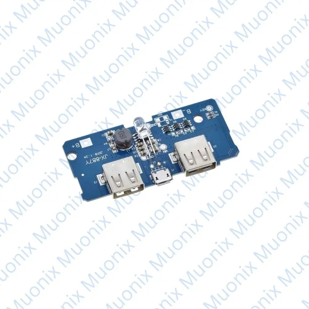 Dual Micro USB 3.7v to 5V 2A Power Bank DIY 18650 LiPo Charger