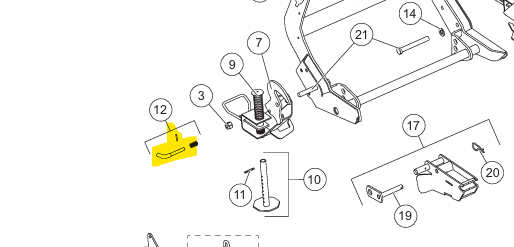 Thumbnail: 67844 Western Stand Lock Pin Kit