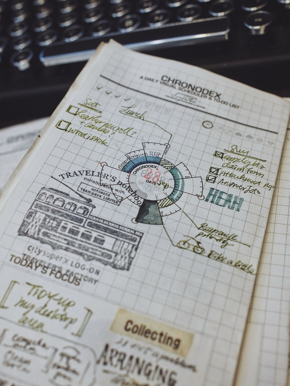 One of my daily visualisation tool is Chronodex Daily Visual Scheduler & To-Do List