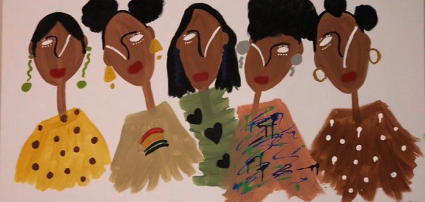 Afro Hipsters | Acrylic