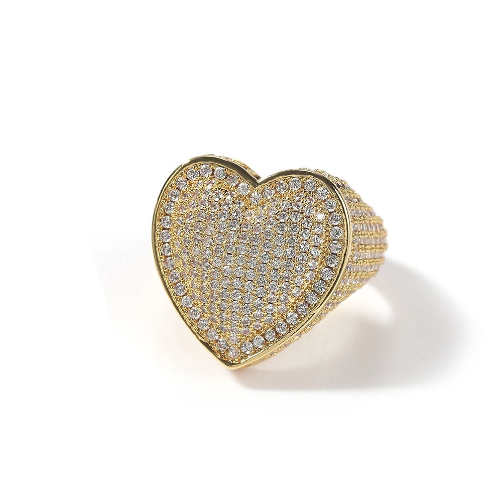 Miniatura: Ice Bubble Heart Ring