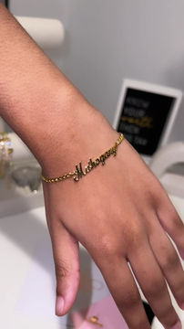 Thumbnail: Personalized Heart Stud Earrings and Bracelet