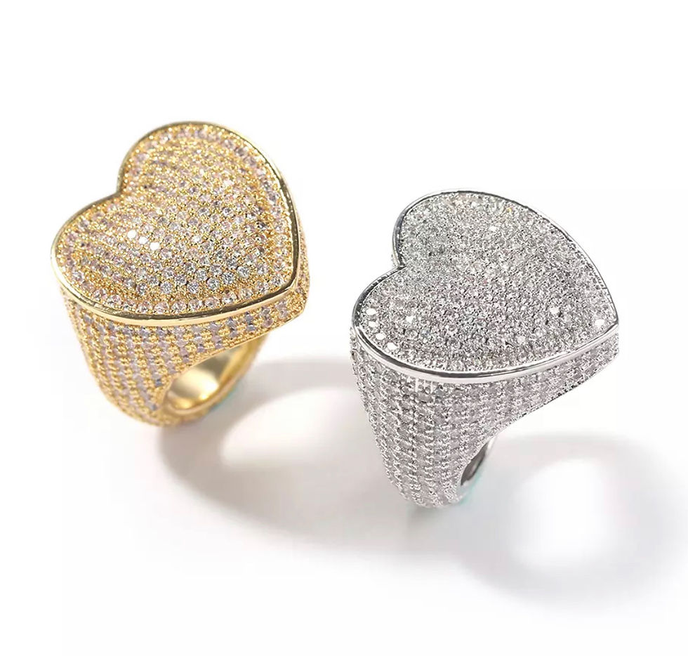 Miniatura: Ice Bubble Heart Ring