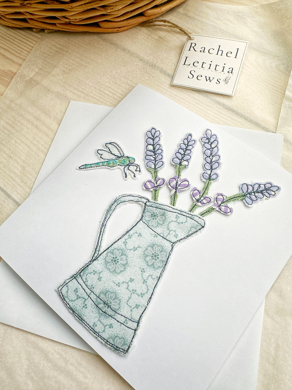 Thumbnail: Lavender Textile Keepsake Card