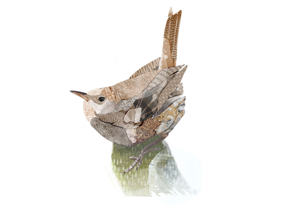Thumbnail: Set of Six Gift Tags - Garden Birds 1