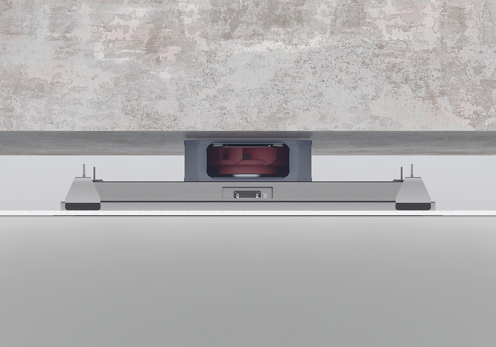 Thumbnail: Moon 360 - 1000 x 500 White Glass Ceiling Extractor