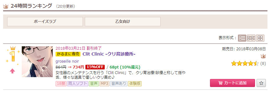 Clit Clinic クリ育診療所 リリースされました