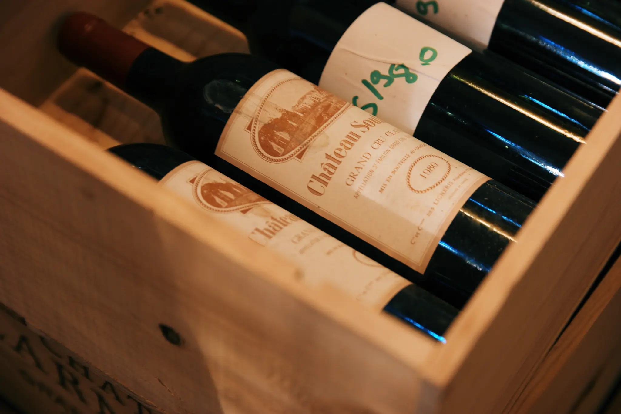 Bordeaux wine bottles from an FTLO France wine country tasting