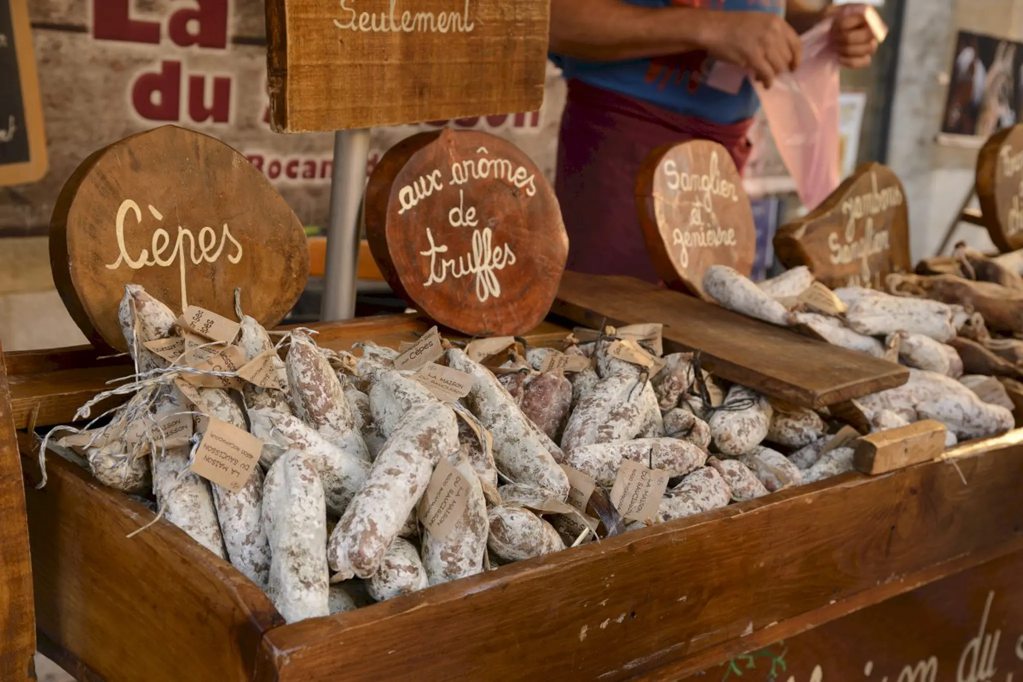 Local French market stop on FTLO's wine country itinerary