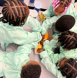 Kids playing with slime Deakings Daycare