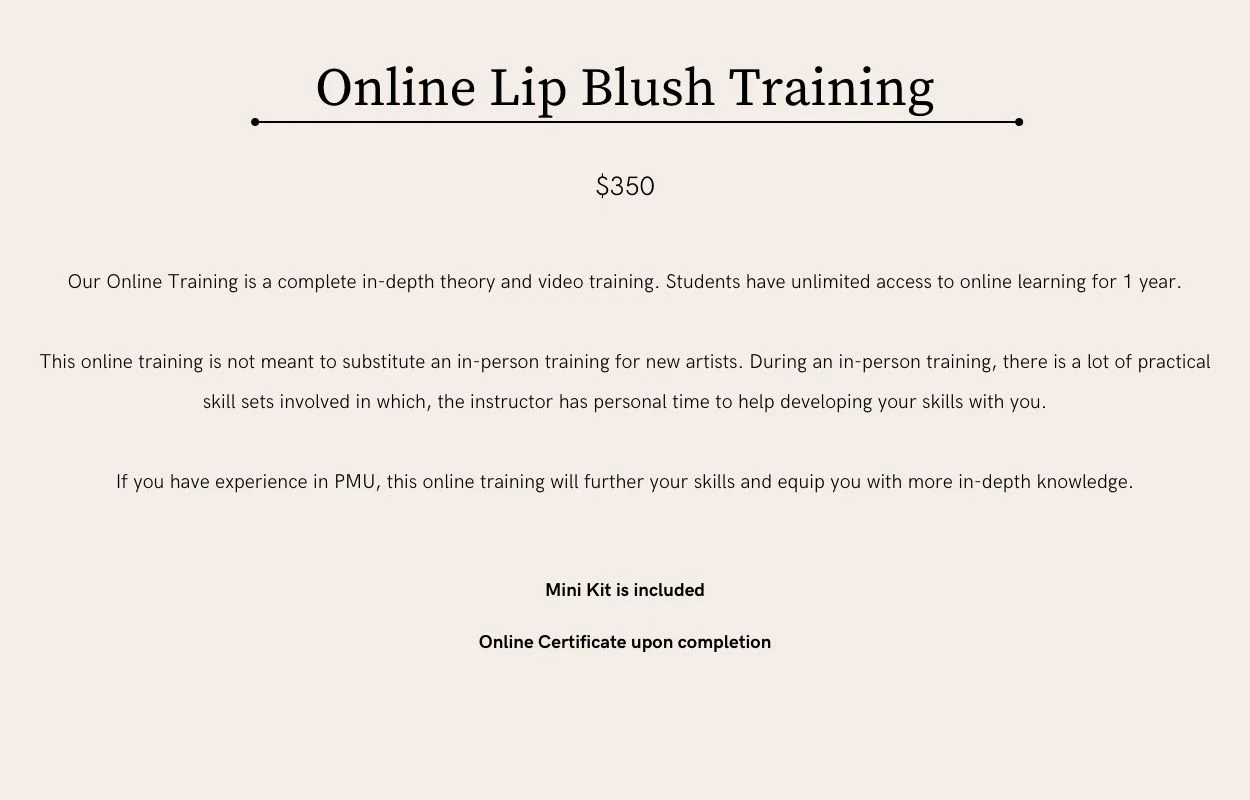lip blush training